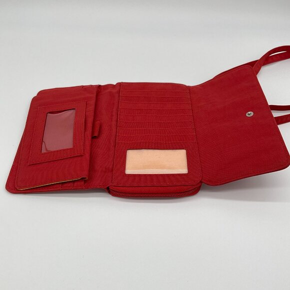Baggallini RFID Phone Wallet Crossbody Bag Red Pockets Shoulder Purse‎ - Picture 5 of 12